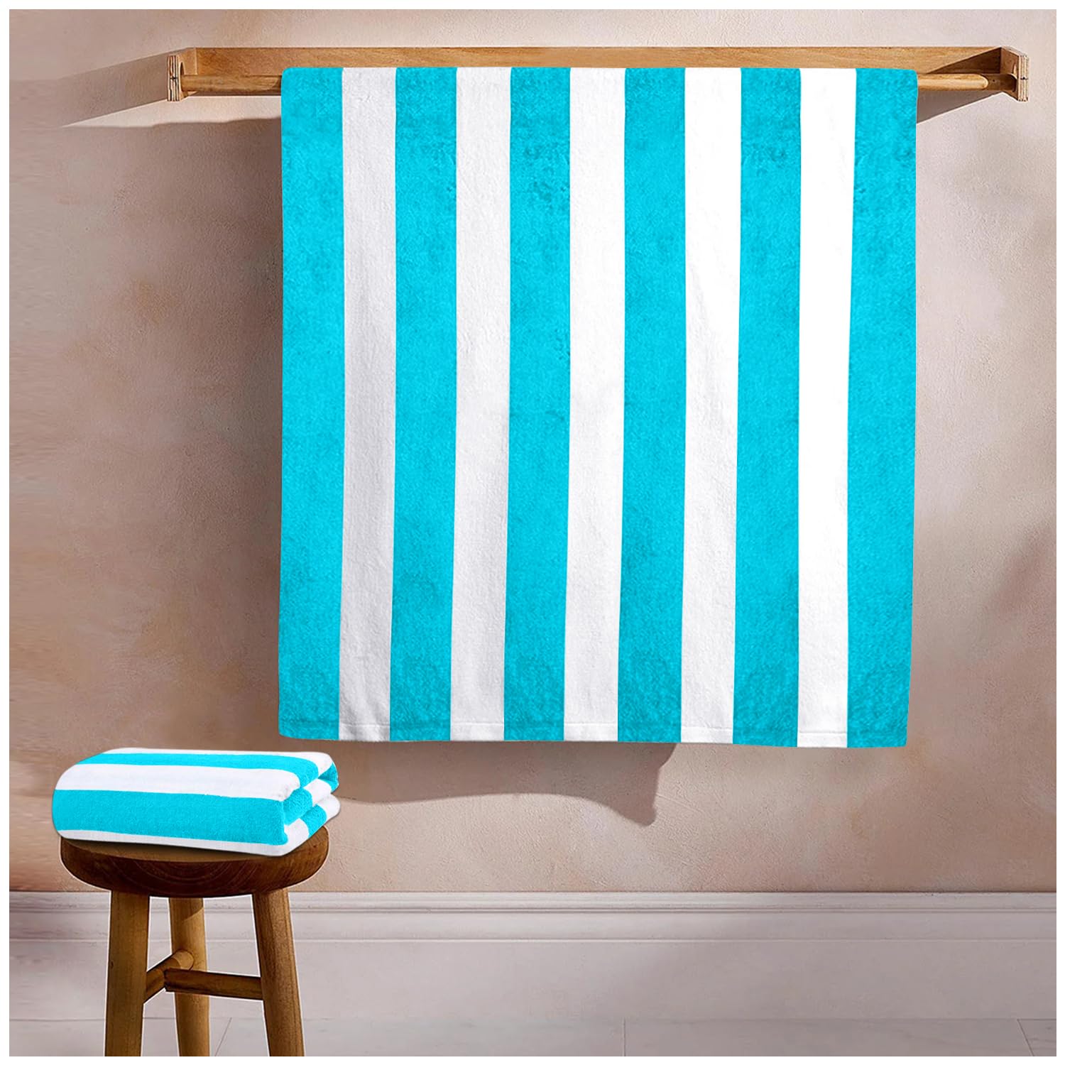 GC GAVENO CAVAILIA Microfiber Beach Towel Large - Super Absorbent Sand Free Beach Towels - Extra Large Beach Towel for Adults (100x200 cm) - Soft, Compact, Lightweight (1 Piece) - Aqua