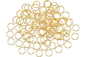 Unlock Your Jewelry Crafting Potential: 100 Pieces of Exquisite Gold Jump Rings...