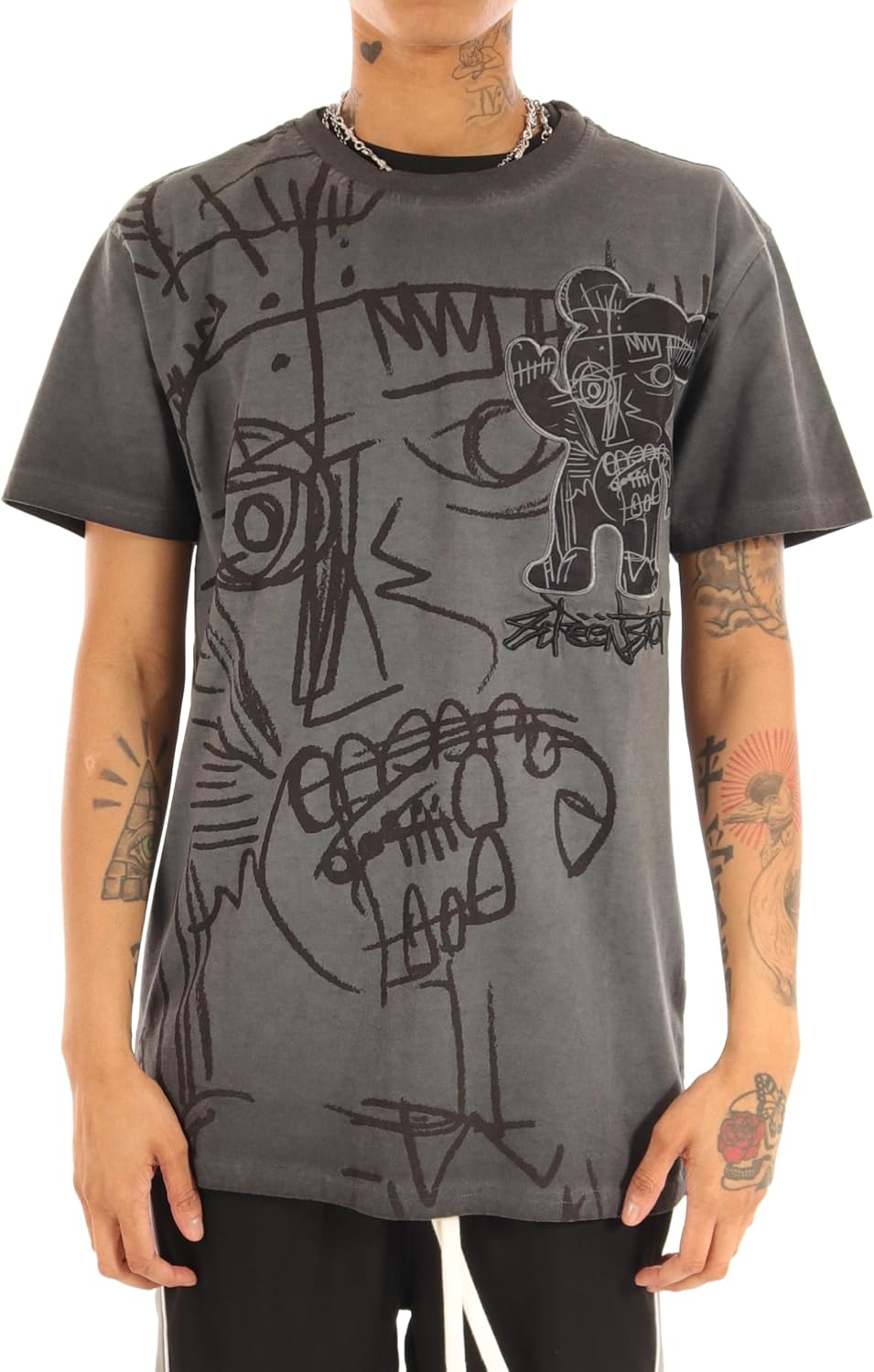 SCREENSHOT Men's Hip-Hop Streetwear T-Shirt - Image 2