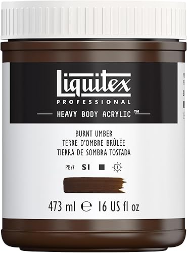 Vista 173 de Liquitex Pintura acrílica profesional de alto espesor, envase de 473 ml, tono carmesí alizarina permanente