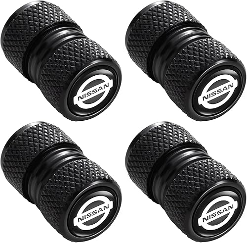 PLANOB Vástago de válvula de neumático de metal compatible con Nissan Altima Rogue Armada Maxima Murano Pathfinder Gt-r accesorios de moldura 4