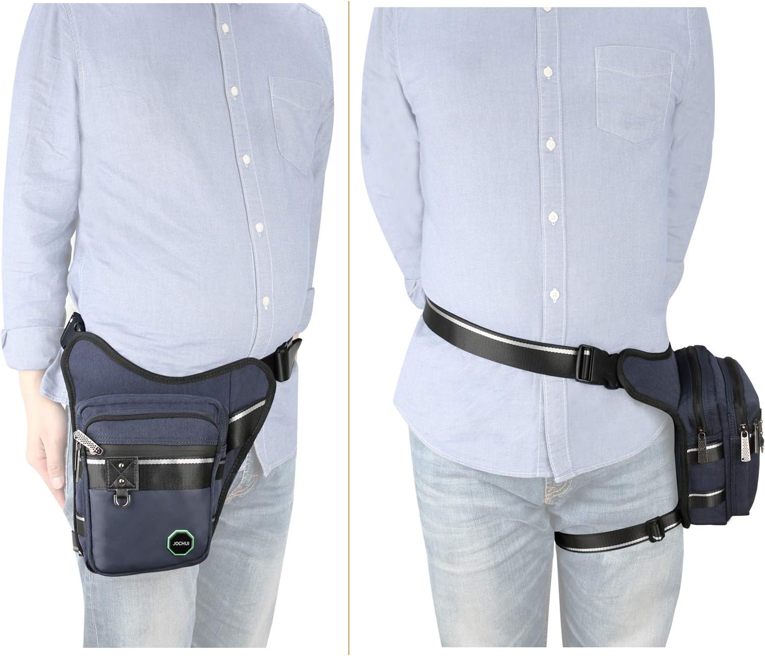 Larswon Thigh Pack, Leg Bag Thigh Pouch Bag Tactical Waist Bag Motrocycle Bag Waterproof Black : Sports & Outdoors