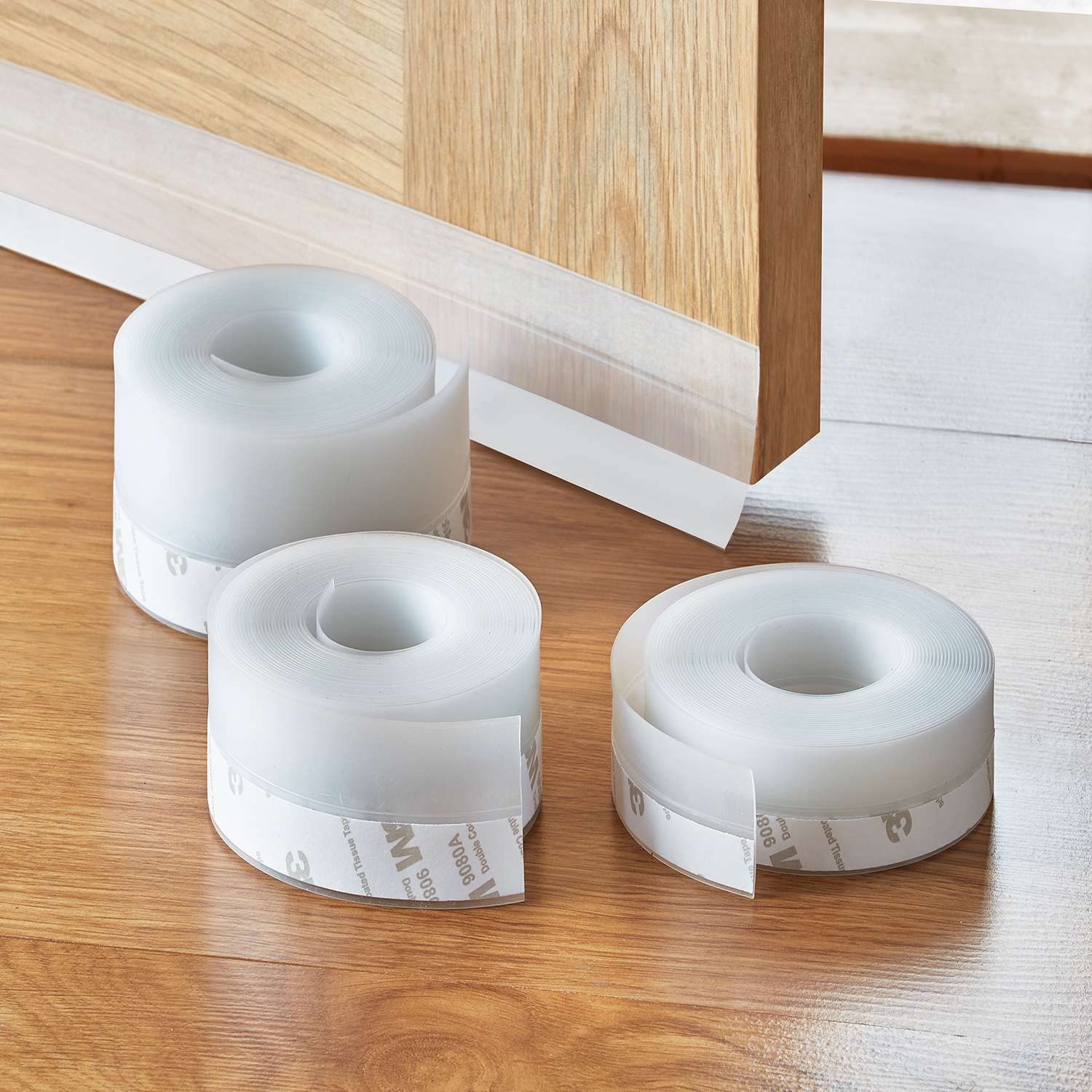 Coopers Of Stortford White - Self-Adhesive Silicone Door And Window Draught Excluder Seal 5M Pack Of 3