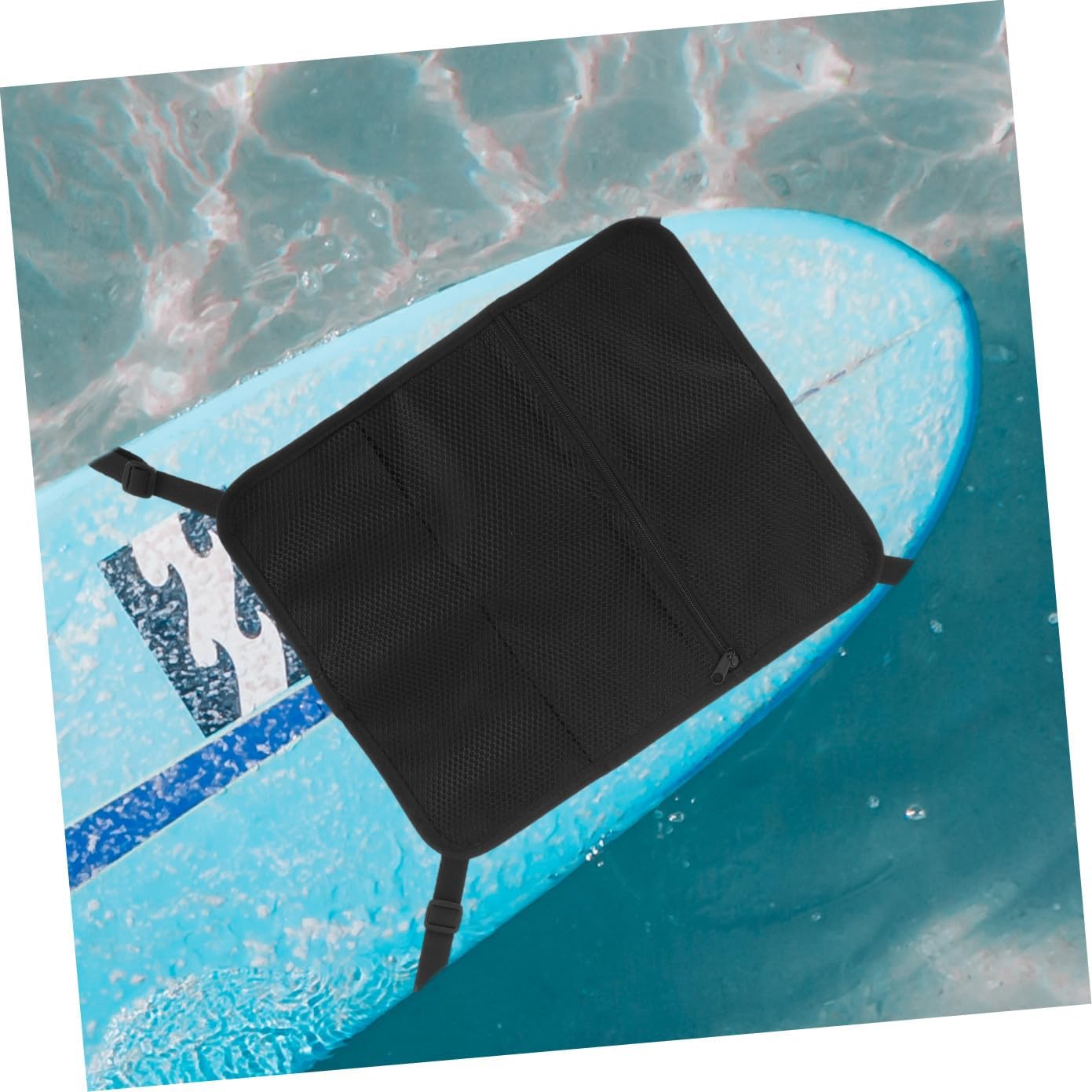 Paddleboard Deck Mesh Bag with Buckle Paddleboard Sundries Pouch Water Sports Storage Organizer for Surf and Beach Use