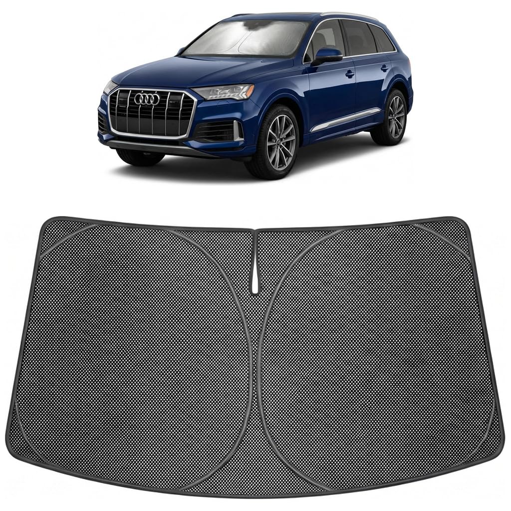Proadsy Custom Fit 2017-2026 Audi Q7 Windshield Sun Shade, Blocks Heat