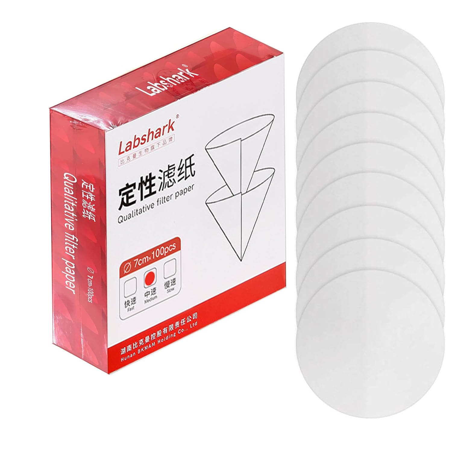 7cm Diameter Cellulose Lab Filter Paper,Qualitative Filter Paper Circles, 20 Micron Particle Retention, Medium Flow Filtration Speed(100pcs)
