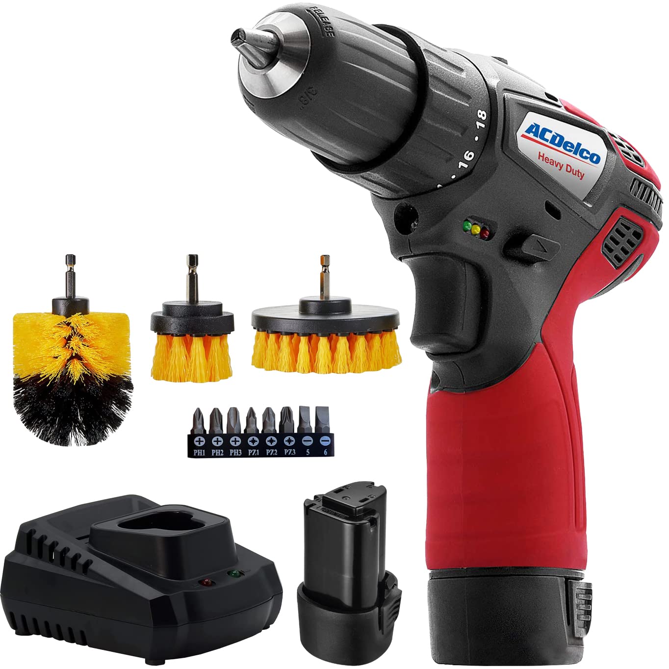 ACDelco ARD12119 G12 Series 3/8” 30Nm 2 Speed Compact Drill Driver 10.8V Cordless Li-ion Electric Power Tool