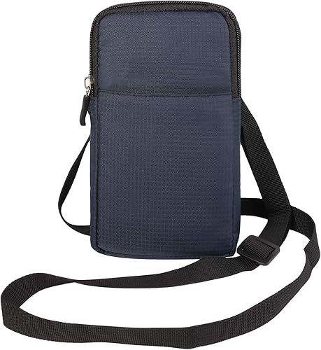 Miniatura 4 de Funda de nailon para hombre con clip para cinturón compatible con Apple iPhone 15 Pro Max, Samsung Galaxy S24 Ultra S24+ A55 A54 A34 A25 A15 A14