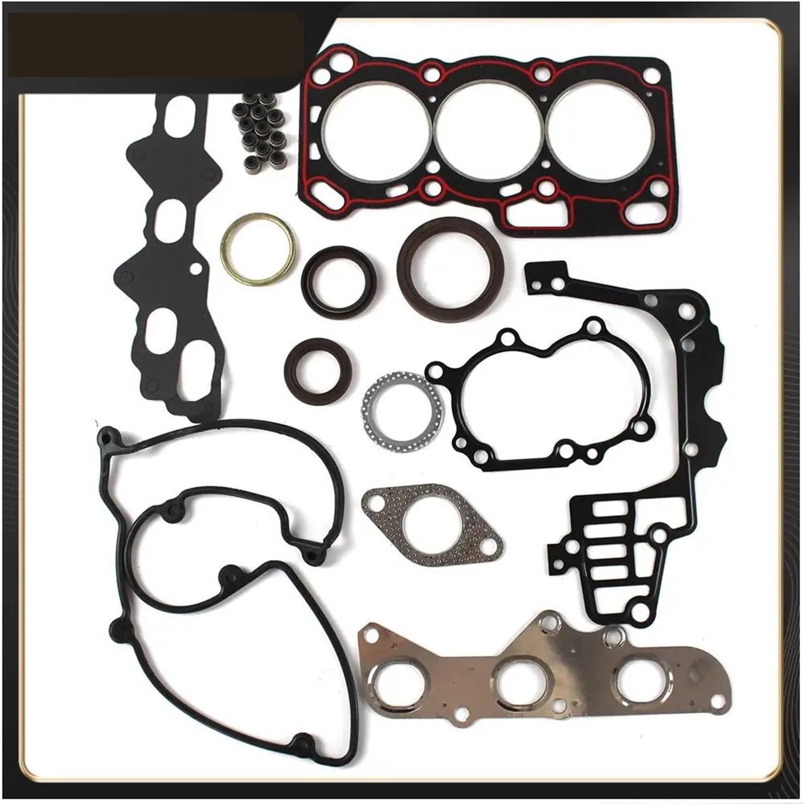 Adatto per kit di guarnizioni per revisione testata motore SQR372, adatto per parti soggette ad usura Joyner Chery 800cc, set completo di guarnizioni Guarnizioni Motore Kit revisione motore