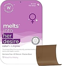 Wellbeing Nutrition Melts Her Desire | Libifem, L-Arginine, Ashwagandha & Vitamin E | Increase Drive and Energy in Women, 30 Oral Strips