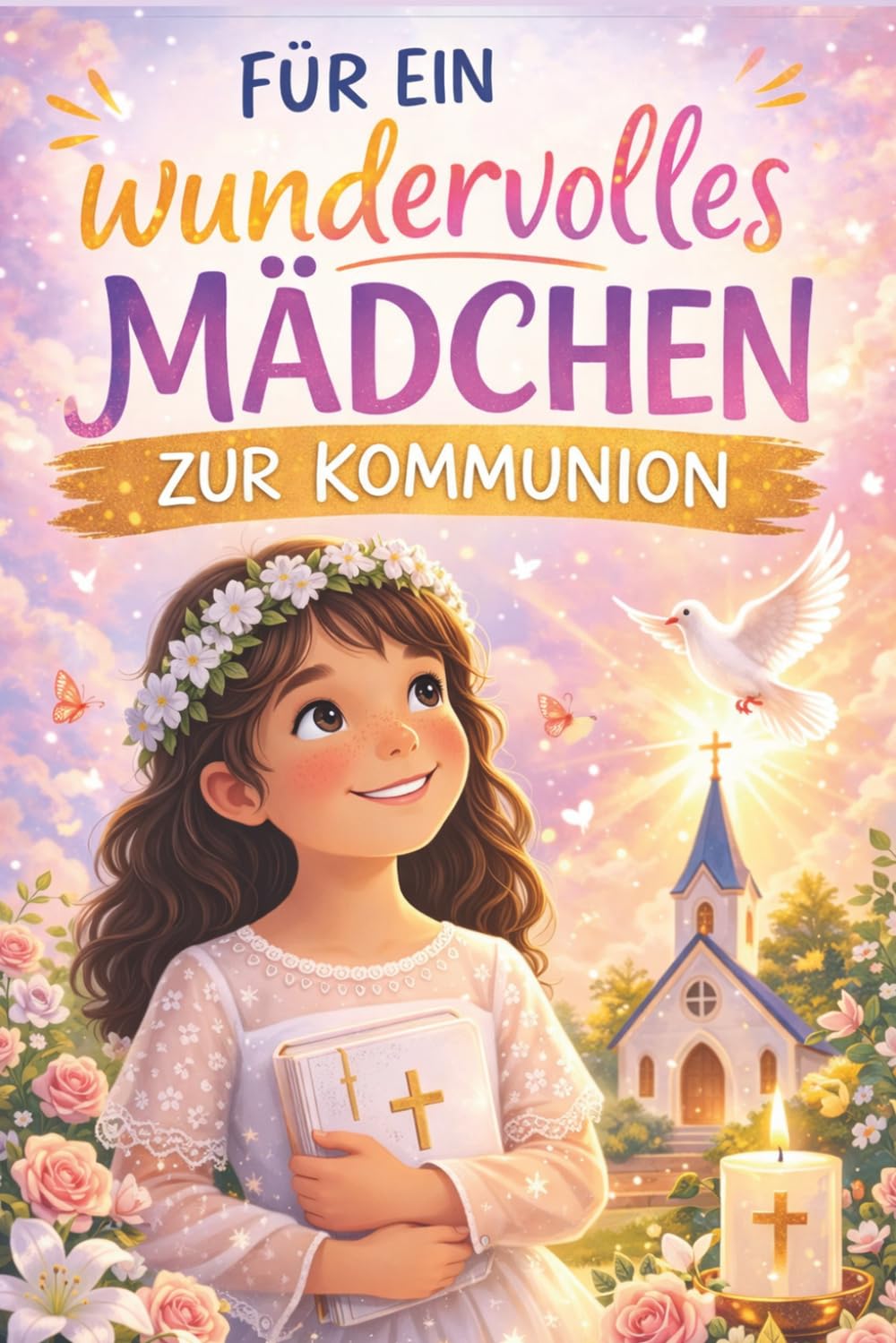 Zur Kommunion - Geschichtenbuch zur Erstkommunion Kommunion-Geschenke für Mädchen mit stärkenden Kurzgeschichten über Glaube, Mut & Liebe Kommunionsgeschenk