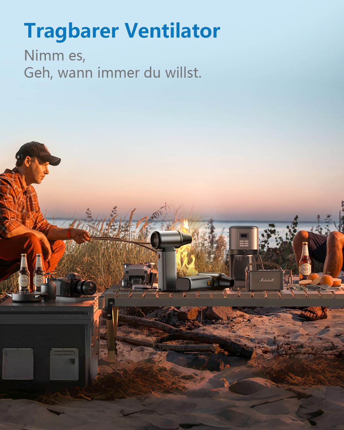 Electric Air Duster- Super Power Elektrische Staubgebläse, Koala Global Wiederaufladbare Luftgebläse Einstellbare Eine Metallhülle Mini Gebläse Staubgebläse für Computer Tastatur Outdoor Haus und Auto