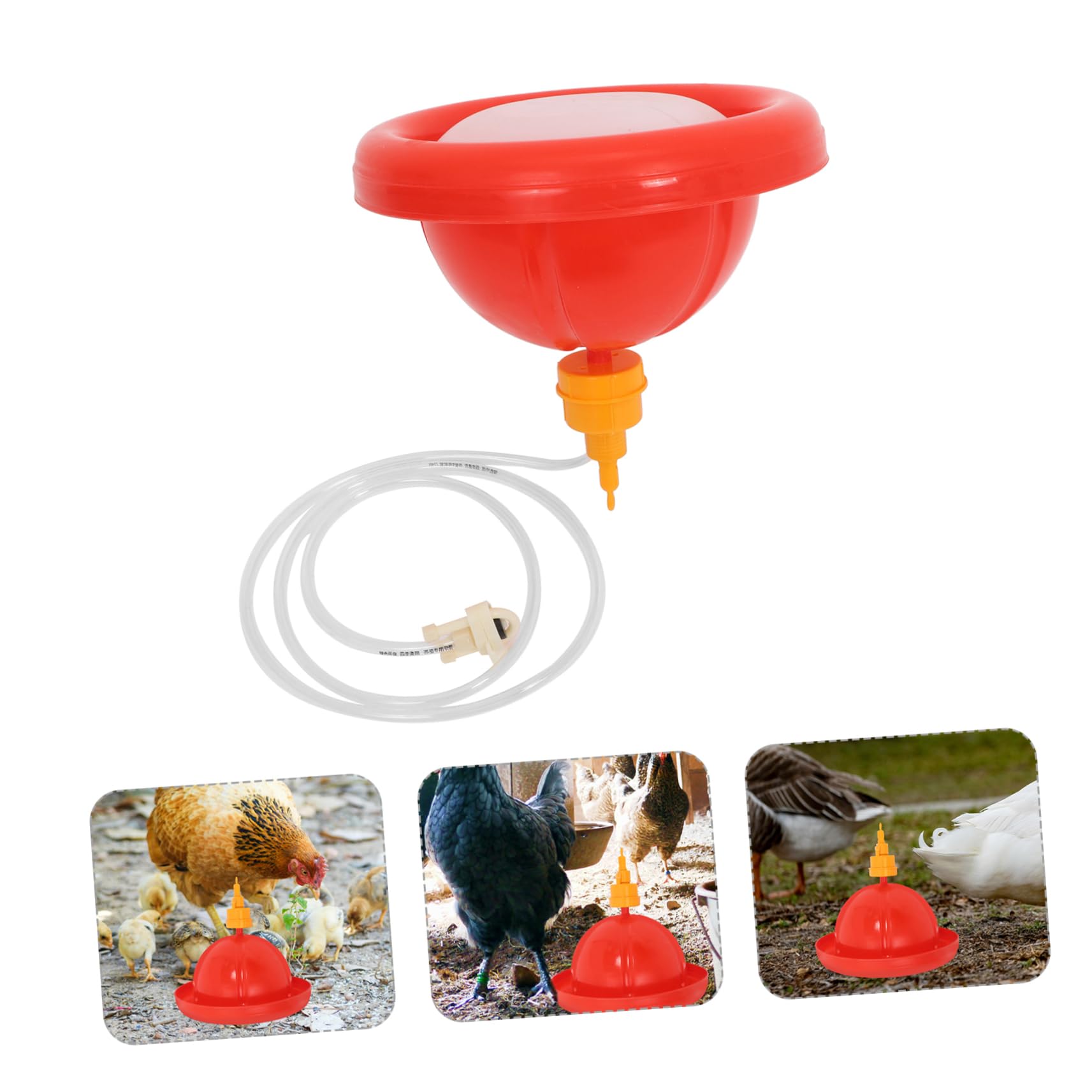 YARNOW Tazón De Agua para Pollos Comedero para Pájaros Sistema De Riego para Aves