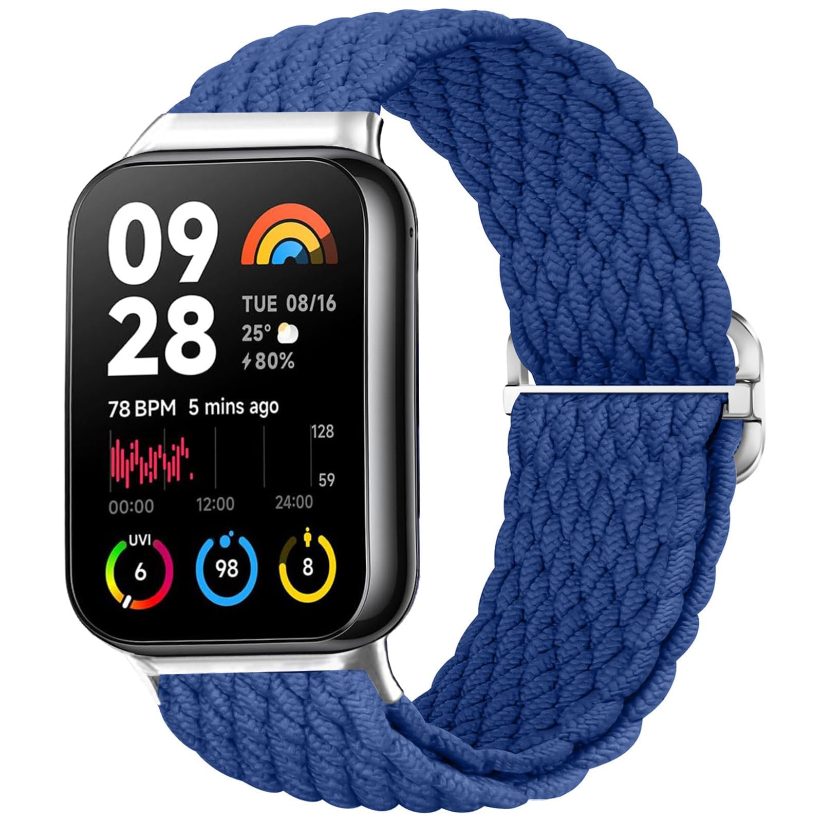 SUGARJAR Braided Bands For Xiaomi Smart Band 9 Pro Mi Band 8 Pro Redmi Watch 5 4 Elastic