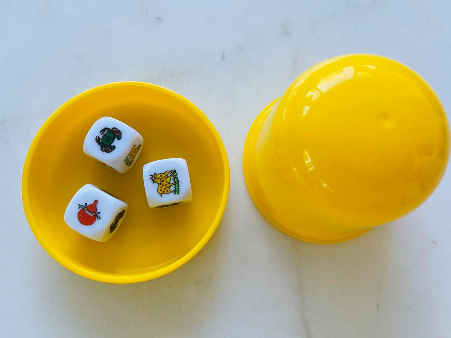Gourd Fish Shrimp Crab Dice Game with a Shaker/Chuck A Luck Game/BAU Cua Ca Cop Game/BAU Cua Tom Ca/Klah Klok with a Shaker