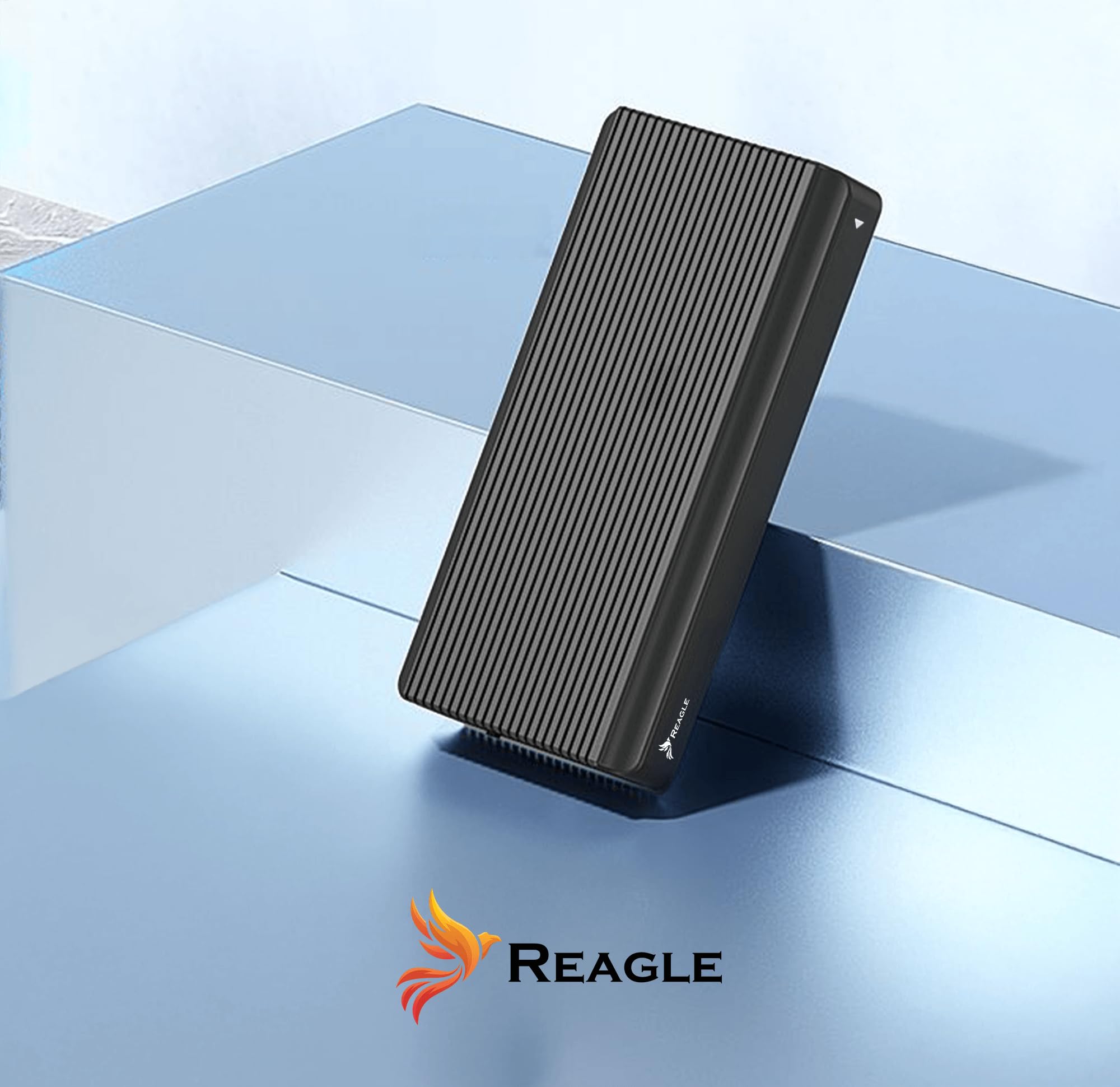 Reagle Adapter obudowy do NVME PCIe USB-C 4.0 M.2 Thunderbolt 4, 40 Gbps M-Key/M+B Key in 2230/2242/2260/2280 Enclosure beznarzędziowy, Plug & Play kompatybilny z Windows, MacOs