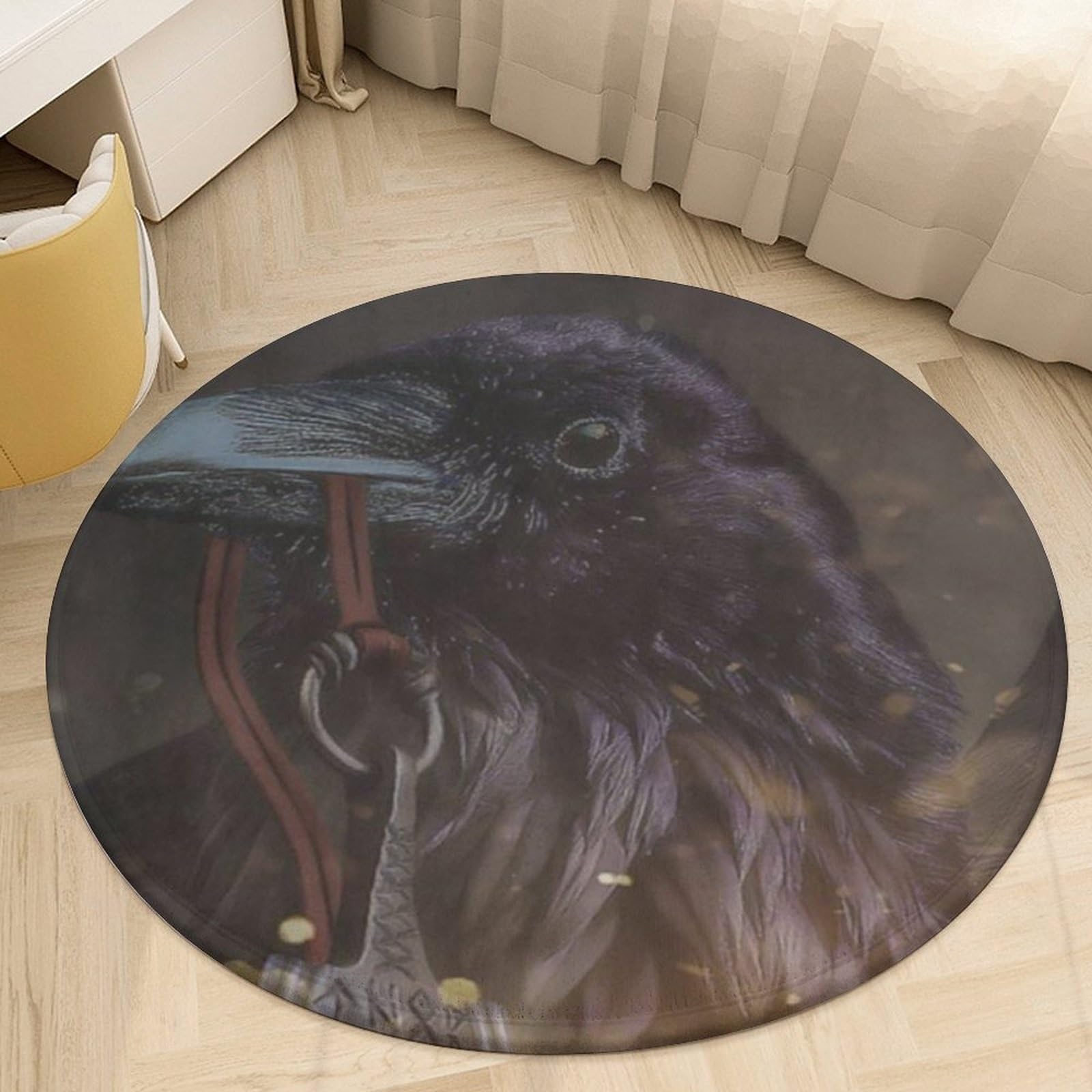 Tapis protection plancher bois en flanelle imprimé 3D haute densité