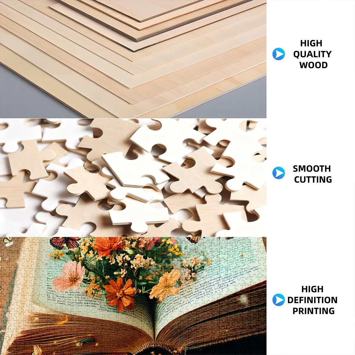 Puzzle 2000 elementów, magiczna książka puzzle dla dorosłych, gra edukacyjna z pudełkiem na prezent dla dorosłych, rodzinne gry edukacyjne, łamacz głowy na Boże Narodzenie dekoracje do domu, prezent