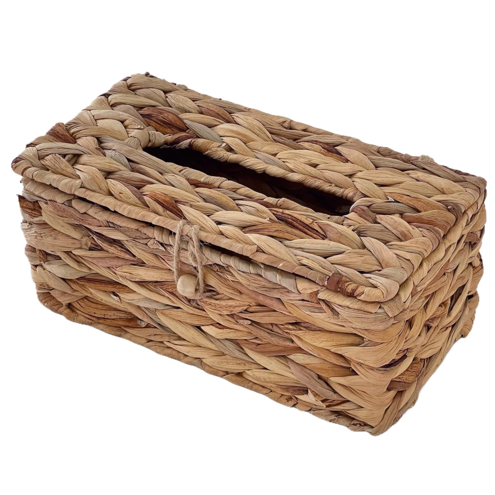 Wedhapy 10.2X5.5x4.3'' Tissue Box Cover Rectangle Rattan Tissue Box Holder Wicker Tissue Box Cover With Flip-Open Top Decorative Facial Tissue Holder For Kitchen Office Table Desk