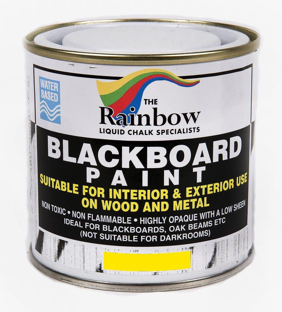 Yellow Chalkboard Blackboard Paint - 250ml Ideal to use with Liquid Chalk and Dry Chalk Sticks