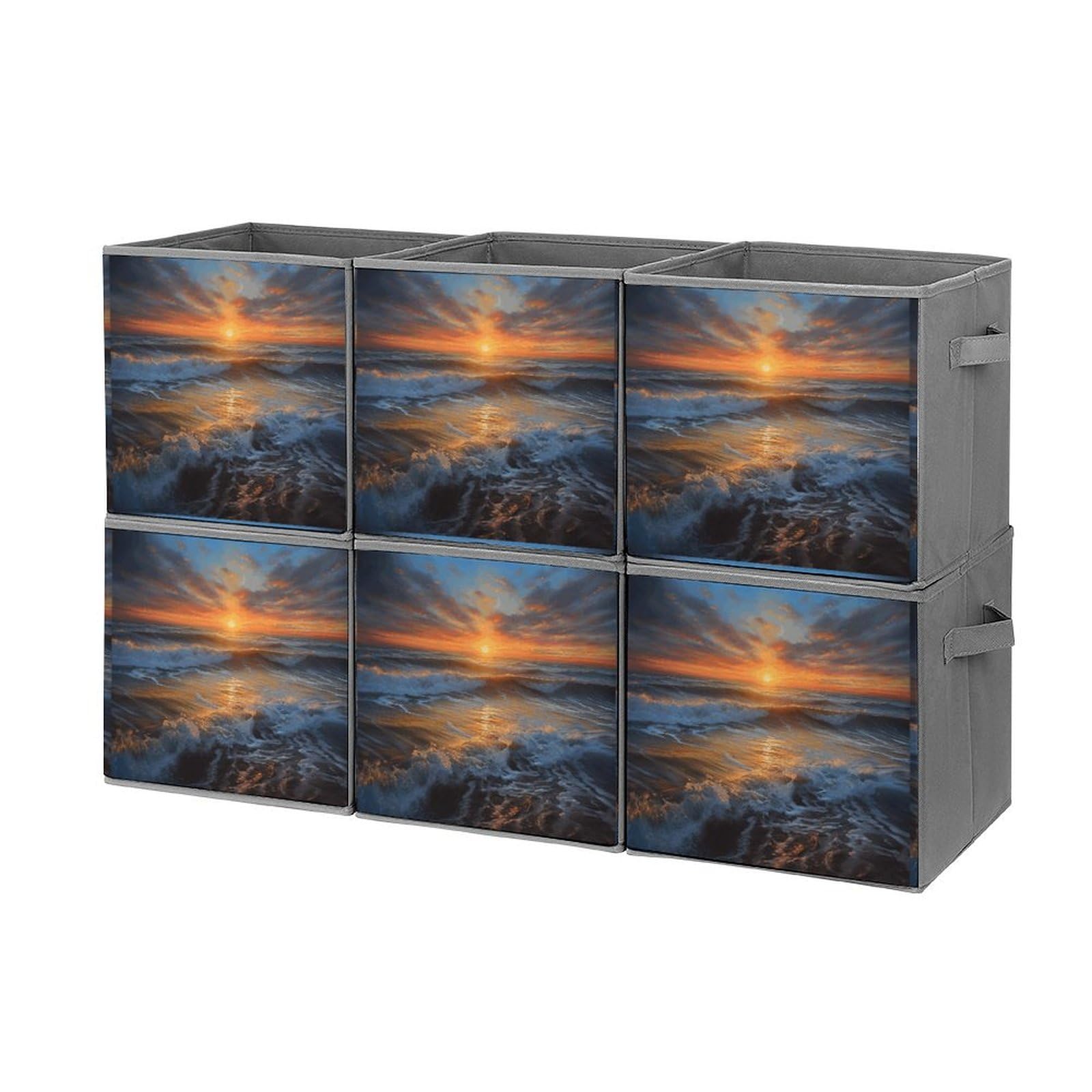Boîtes de rangement paysage marin pour un dressing ordonné