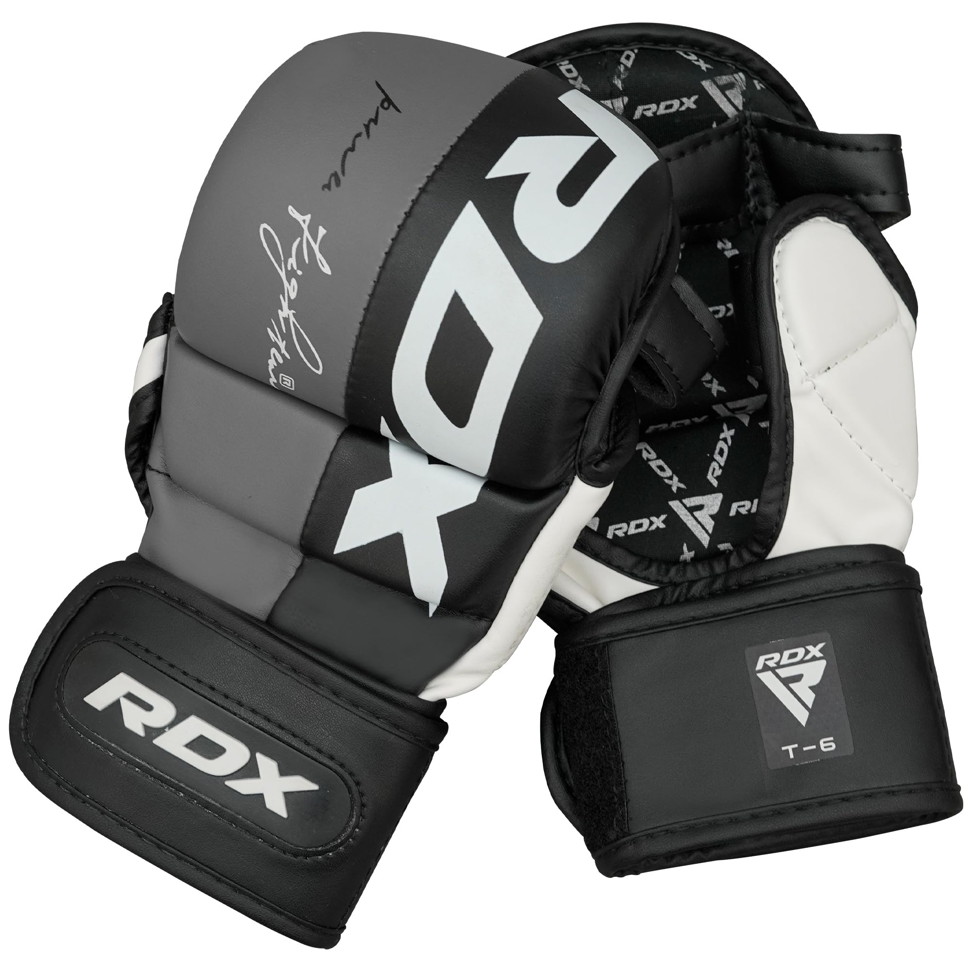 RDX Guantes de combate para artes marciales, muay thai, MMA, kickboxing, palma abierta ventilada