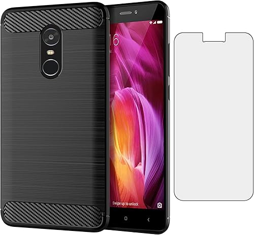 Asuwish Funda compatible con Xiaomi Redmi Note 44X y protector de pantalla de vidrio templado, accesorios de celda, fundas protectoras de cuerpo