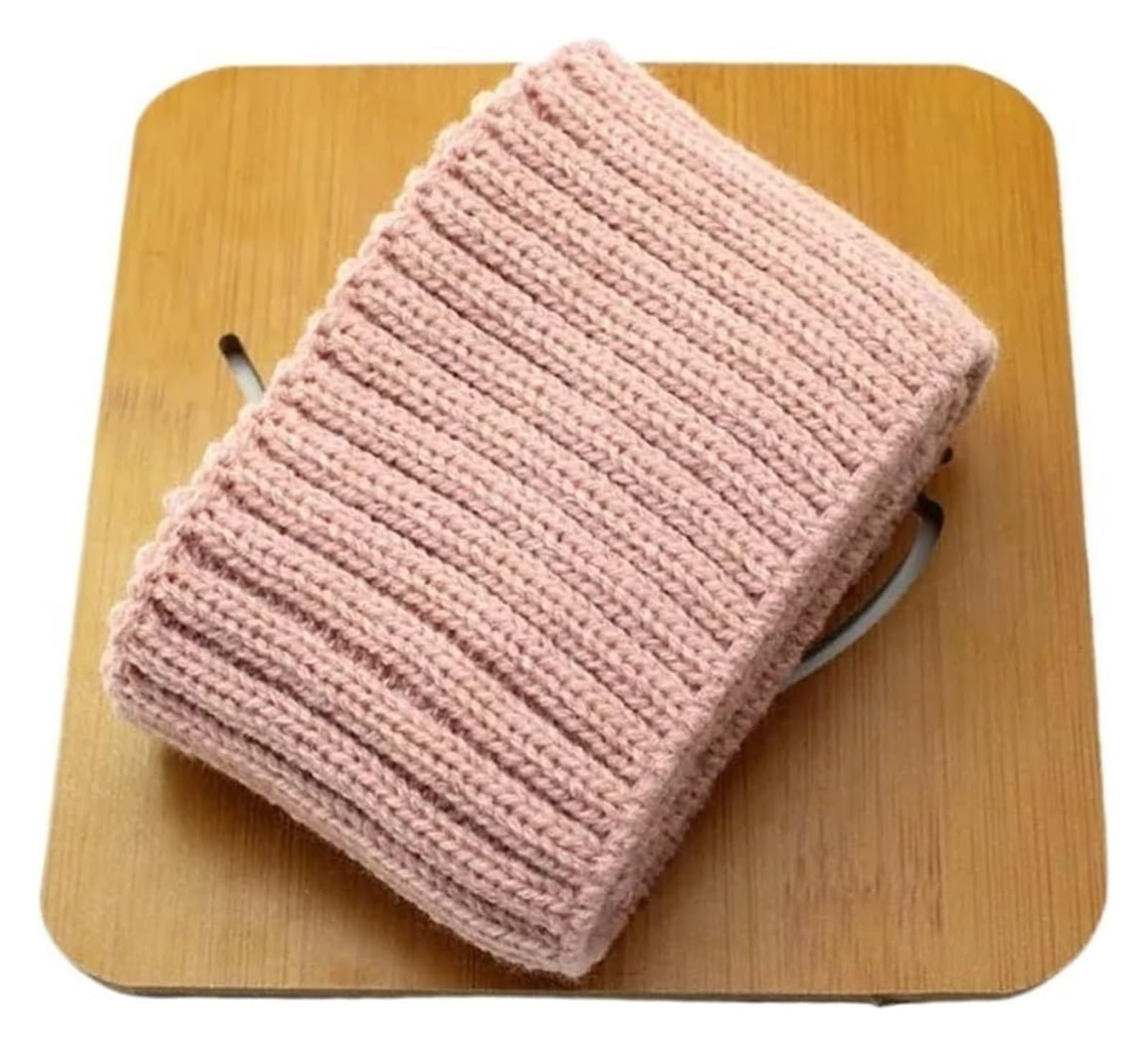 Rib Knit Cuff, Elastic Ribbed Cuffs Acrylic Rib Knit Fabric Multicolor 7x75cm for Making(Pink)