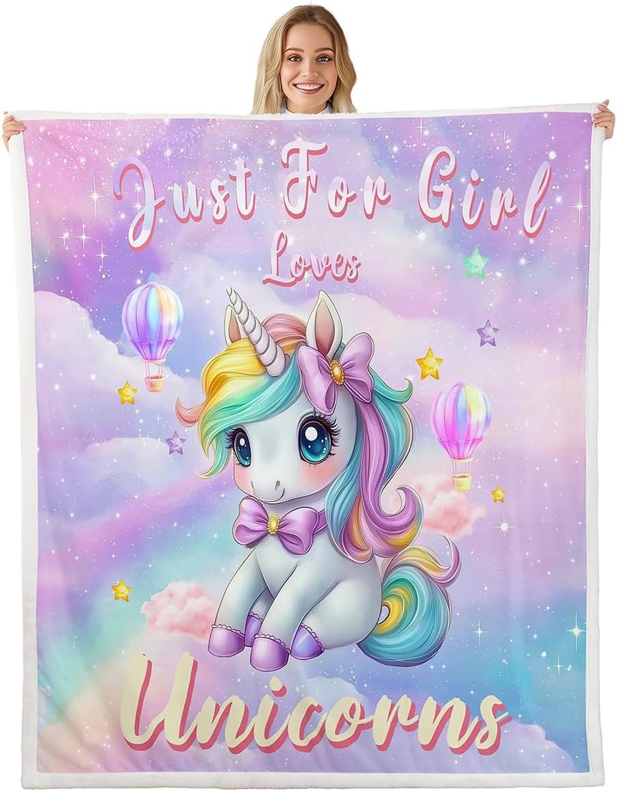 Erosebridal Purple Princess Throw Blanket for Girls Princess Carriage Castle Queen 90"X90" Fleece Bed Blanket Romantic Rose Fairy Sherpa Blanket Watercolor Pastel Girly Sweet Fuzzy Blanket