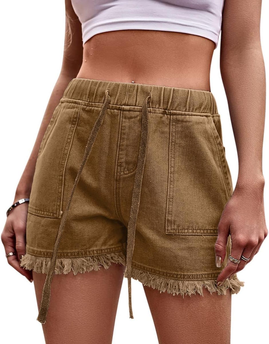 Pantaloncini Donna ORANDESIGNE - Vita Alta, Eleganti E Comodi Per Estate E Serate - Foto 12