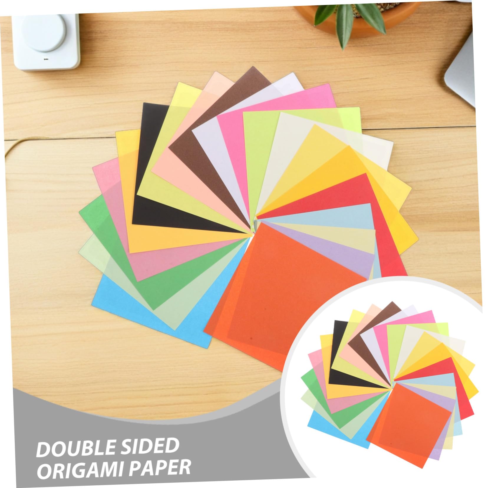 SOLUSTRE 600 Stück Teiliges Origami Papier Farben Doppelseitiges Faltpapier für DIY Bastelprojekte Kunsthandwerk Reißfestes Handgemachtes Quadratisches Bastelpapier für Schule und Zuhause