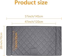 Vista 4 de TUYUU Fundas de asiento para carrito de golf, manta de asiento EZGO resistente para carritos de golf de 2 personas