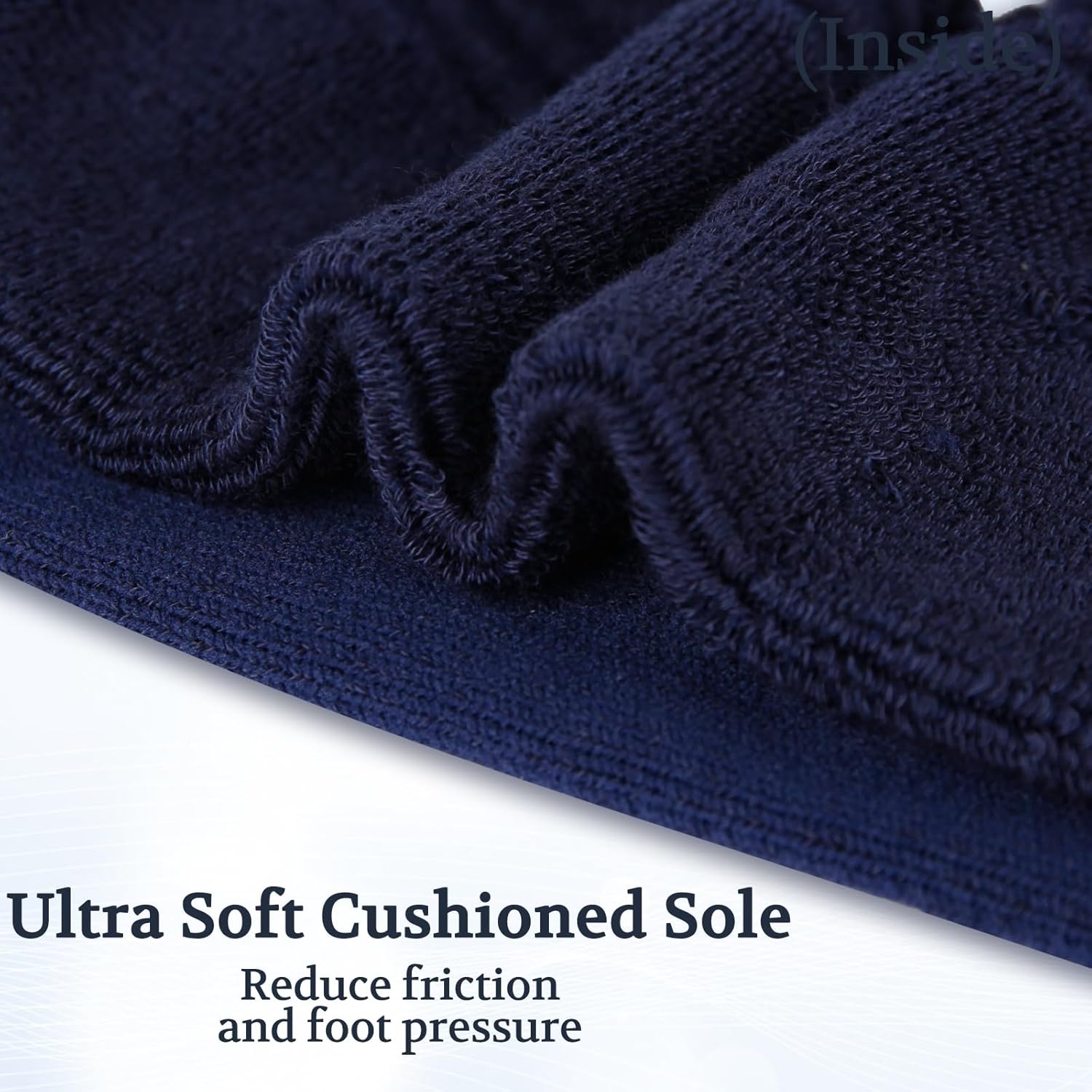 +MD Diabetic Socks for Men Women 6 Pairs,Non-Binding Top Extra Wide Ankle/Crew Socks, for Edema Circulator 9-11 10-13 13-15 - Image 6