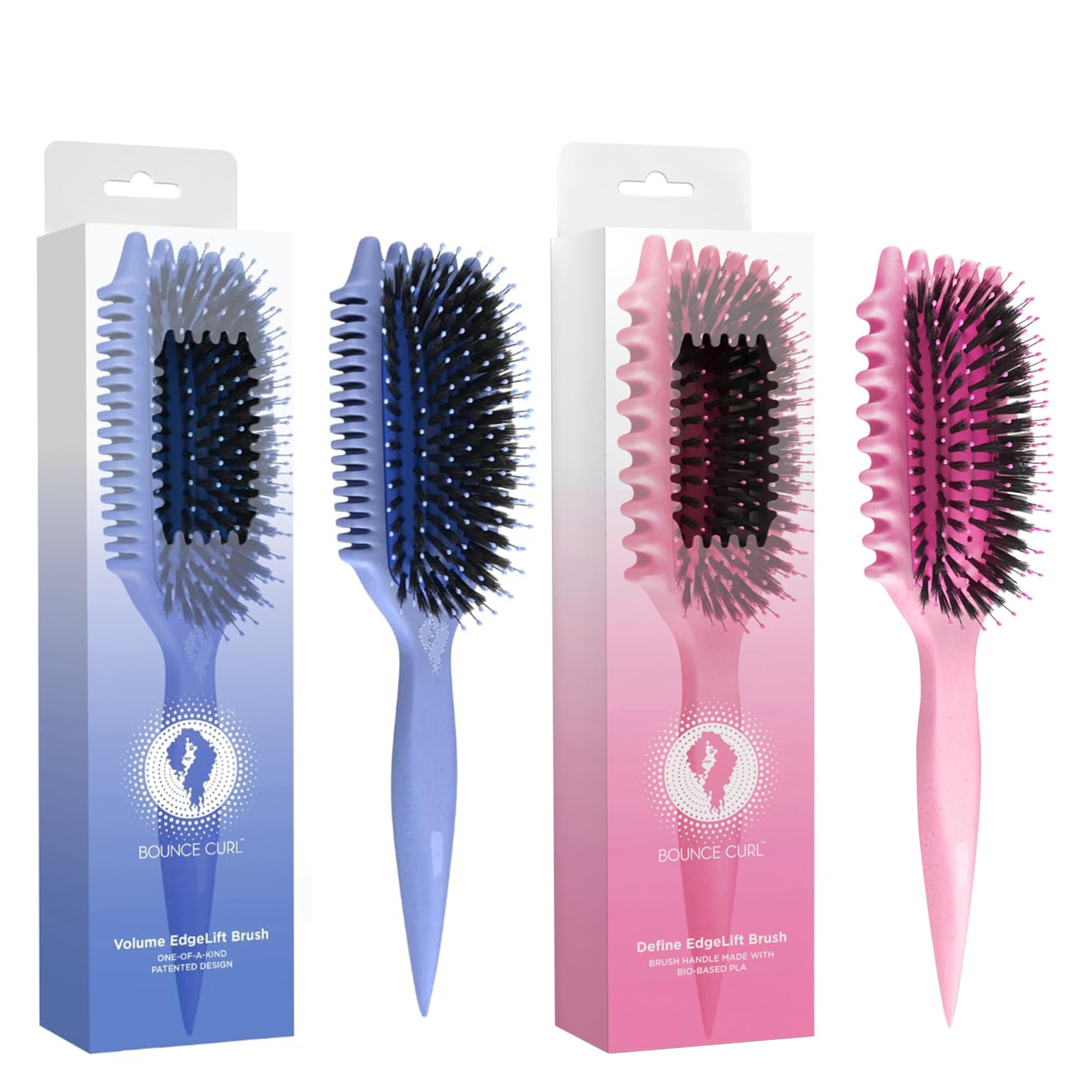 belulu CaviStyle(ピンク) Amazon.com : Bounce Curl EdgeLift Brush Duo - Includes Blue