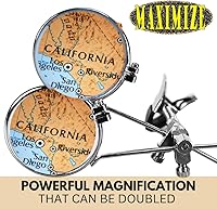 Vista 5 de ToolUSA. Lupa con lente doble 3x D, con gancho, diámetro de 78 pulgadas. Lentes MG-00921