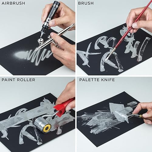 Miniatura 7 de Molotow Juego de rotuladores de caligrafía de cromo líquido 1 (punta de bala de 0.039 in y punta de caligrafía 0.118 in, tinta especial con efecto