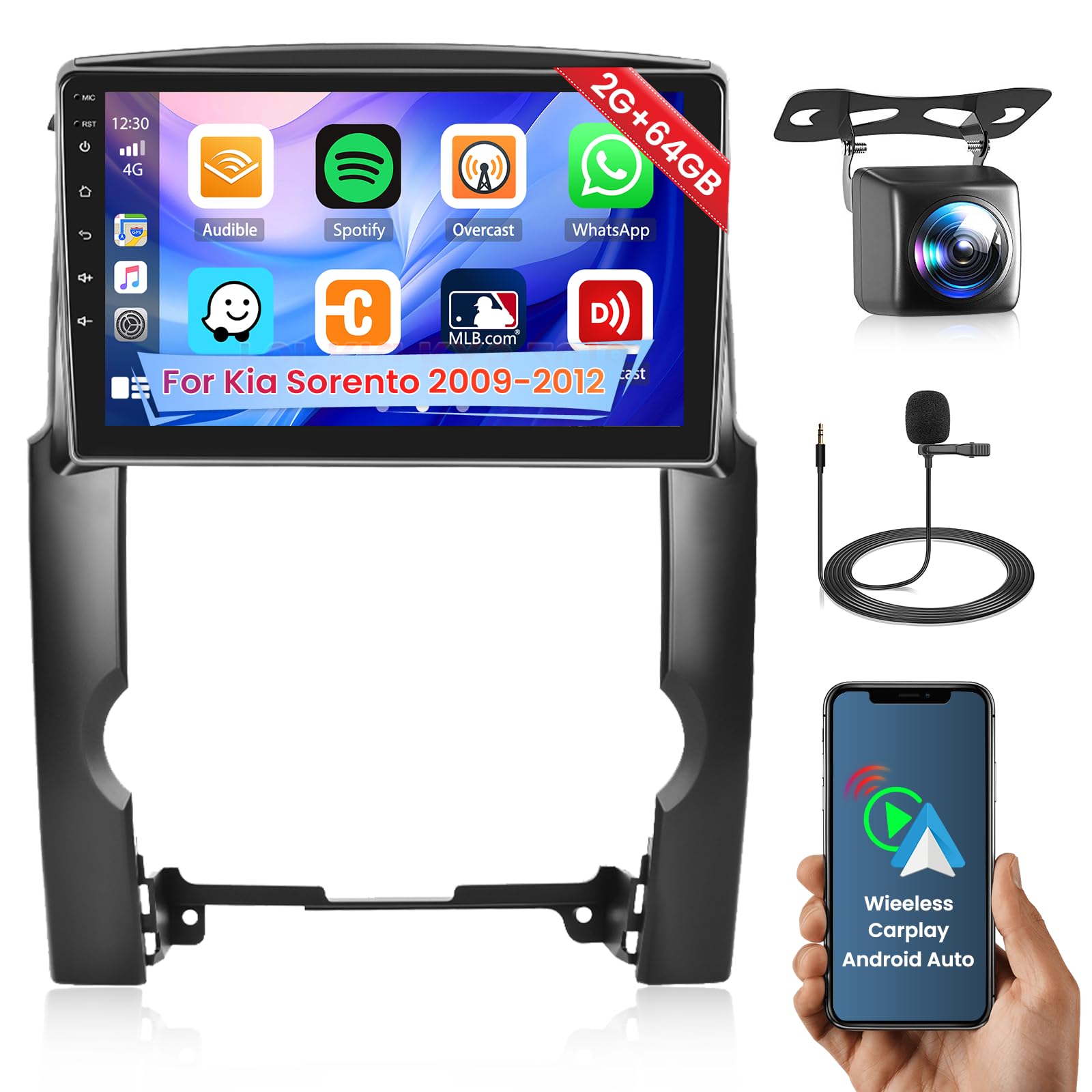 POSTE RADIO ANDROID KIA SORENTO 2009-2012