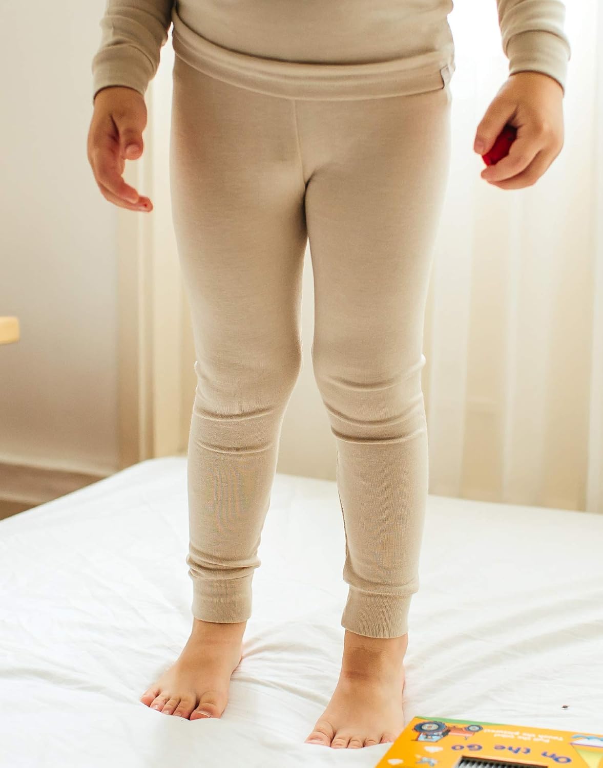 VAENAIT 6M-12Y Toddler Toddler Kids Toddler Girls Boys Soft Comfy Modal Tencel Solid Raglan Sleepwear Pajamas Pjs 2pcs Set - Image 6