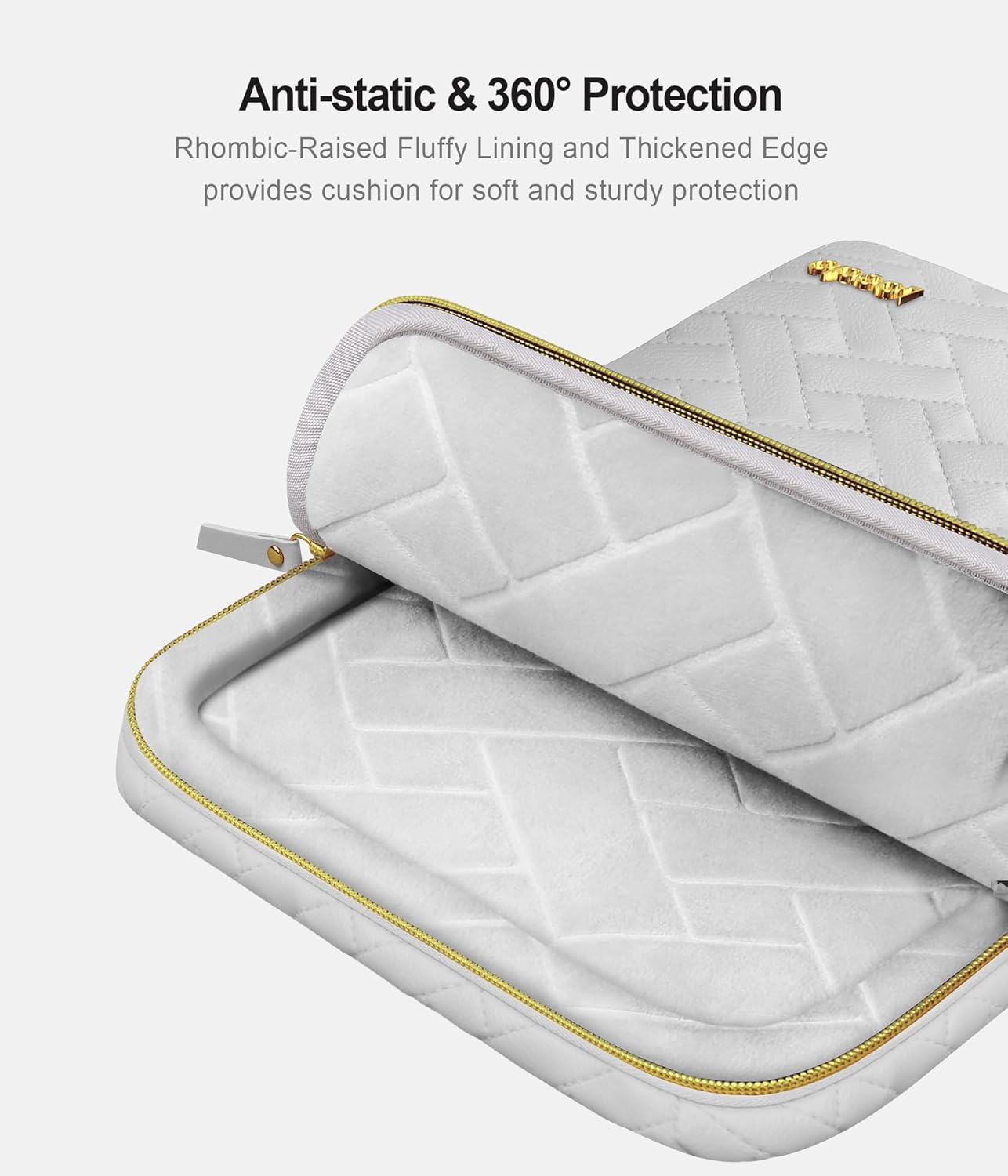 Lacdo 360° Protective 14 Inch Laptop Sleeve Case for HP Lenovo Dell ASUS Acer Chromebook 14 / HP Stream 14 / Dell Inspiron 14 / Lenovo IdeaPad 14 / Acer Spin/ASUS ZenBook Computer Bag, Space Gray - Image 6