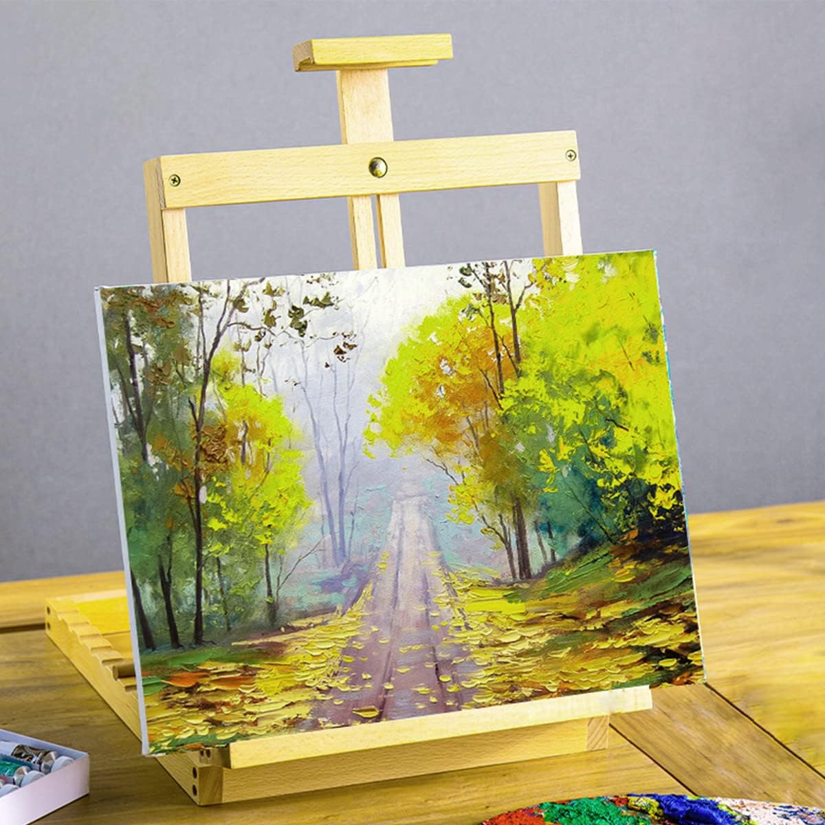 LEMGUBKP Lienzo de algodón estirado para pintura al óleo y pintura acrílica, rollo de lienzo blanco de 510 g, utilizado para pintura artesanal, pintura al óleo y pintura al óleo de acuarela (rollo de