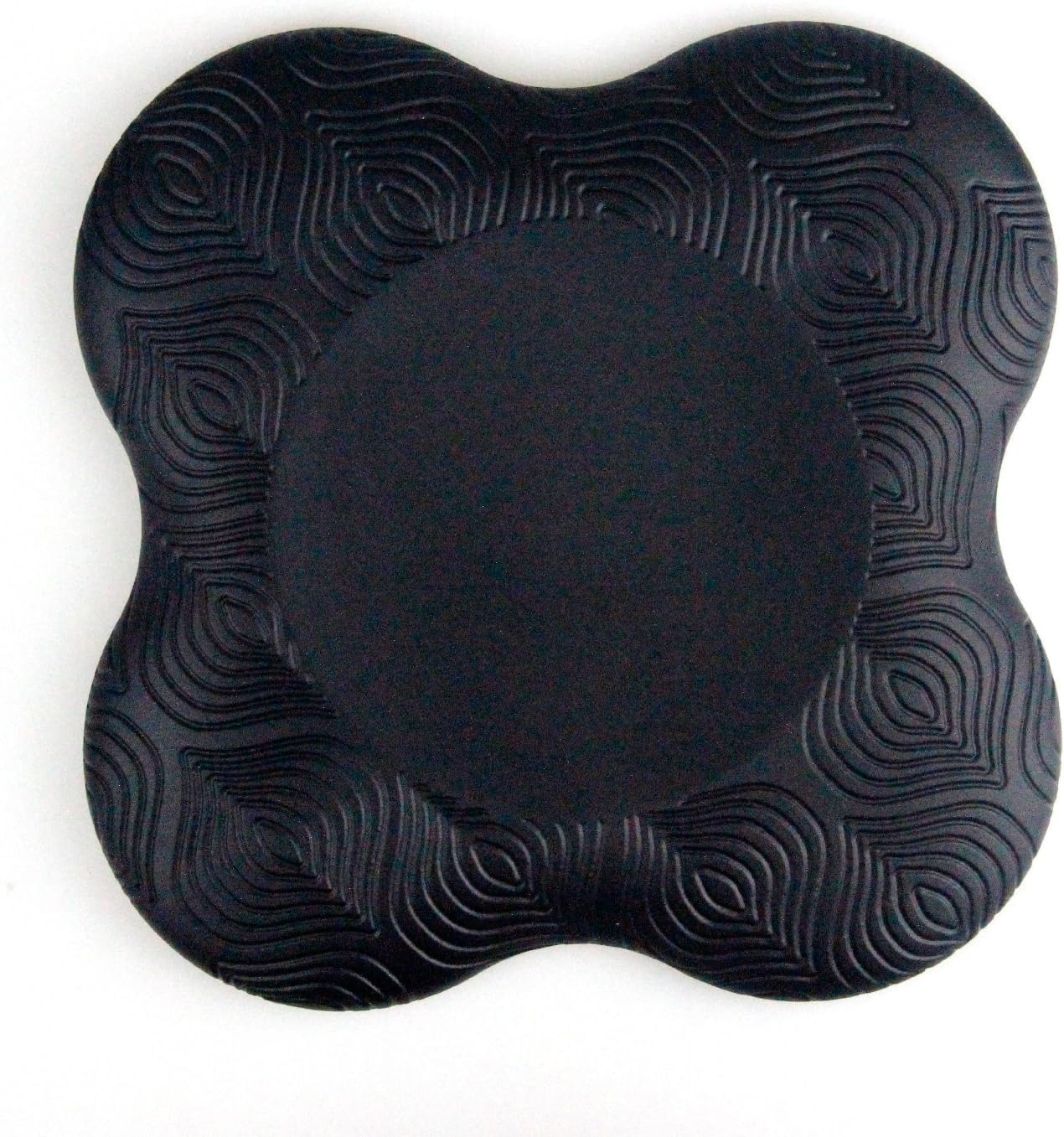 KEYCRAZE Yoga Cushion Knee Pad - 20 mm Thick TPE Made Yoga Knee Elbow Pad | Extra Thick Exeriser Knee Pad | Eliminate Pain During Yoga Asana (BLACK2)