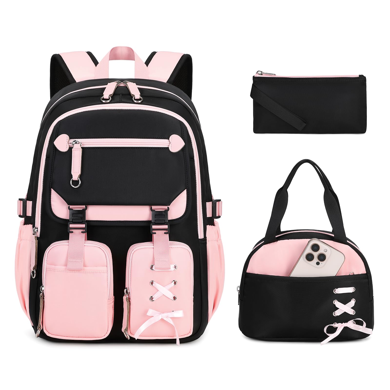 Kids Backpacks for Girls Teens Kawaii Bookbag for Elementary Primary Middle High School Daypack