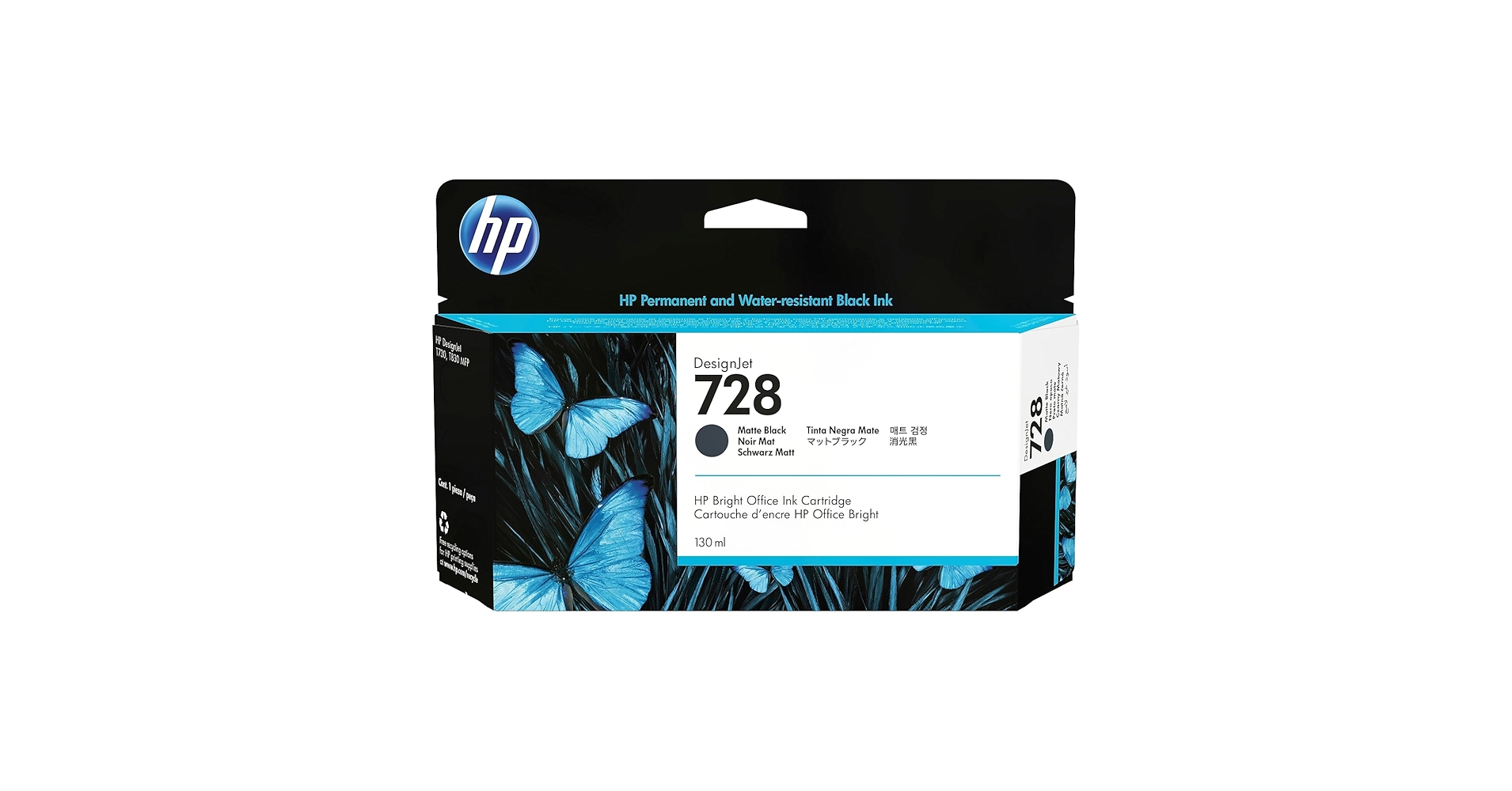 新品 HP DesignJet 728B マットブラック 130ml Amazon.com: HP 728 Matte Black 300-ml Genuine Ink Cartridge