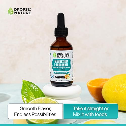 Miniatura 7 de Extracto líquido liposomal de L-treonato de magnesio  Vegano, sin OMG, absorción mejorada  Suplemento de treonato liposomal de magnesio L para