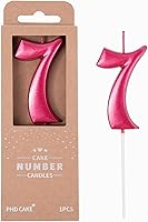 Vista 58 de PHD CAKE Velas de cumpleaños de 7 cm Elegantes Azul Número 4, Velas de Número Azul, Velas de Número para Pastel, Celebración de Fiesta