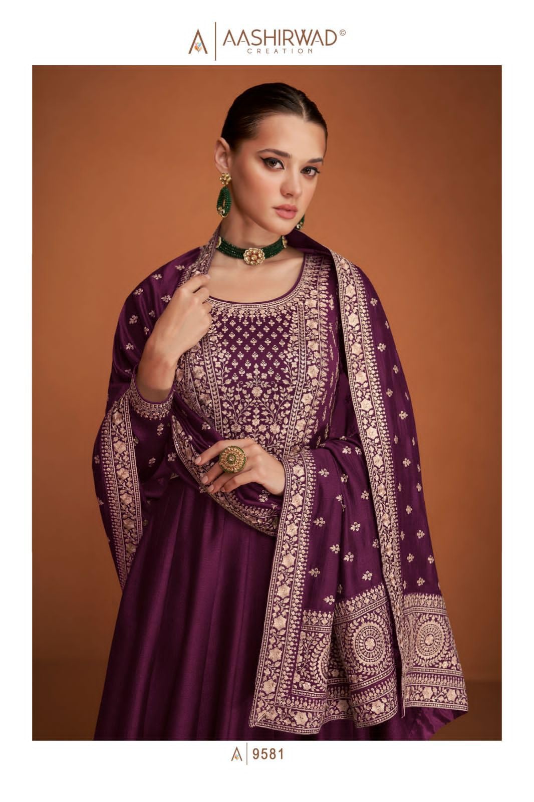 Abiti da sposa Pakistani Salwar Kameez Vestito Cucito Indiano Stile Anarkali Abiti