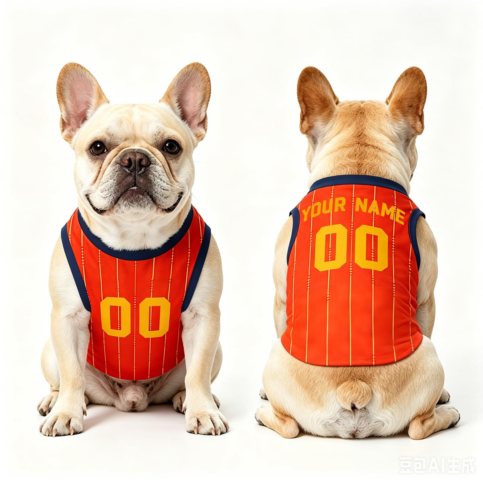 Personalised Dog Tshirt with Name & Number, Custom 2026 World Cup Football Dog Jerseys, Dog Outfit for Small Medium Dogs, C