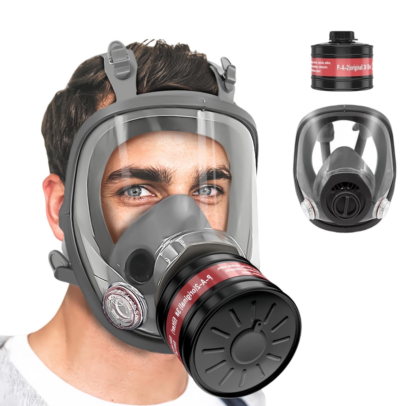 Xfopz 4007 Reusable Gas Mask with Activated Carbon Filter, Full Face Respirator for Gases, Woodworking, Chemicals, Industry, Polishing (B0CZLBTBQB) Amazon Price History, Amazon Price Tracker