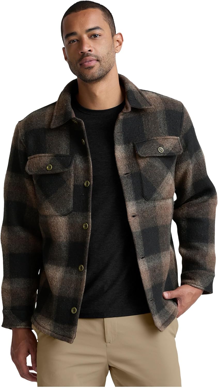 Beyond Yoga, Men's, Plaid Wool Shirt