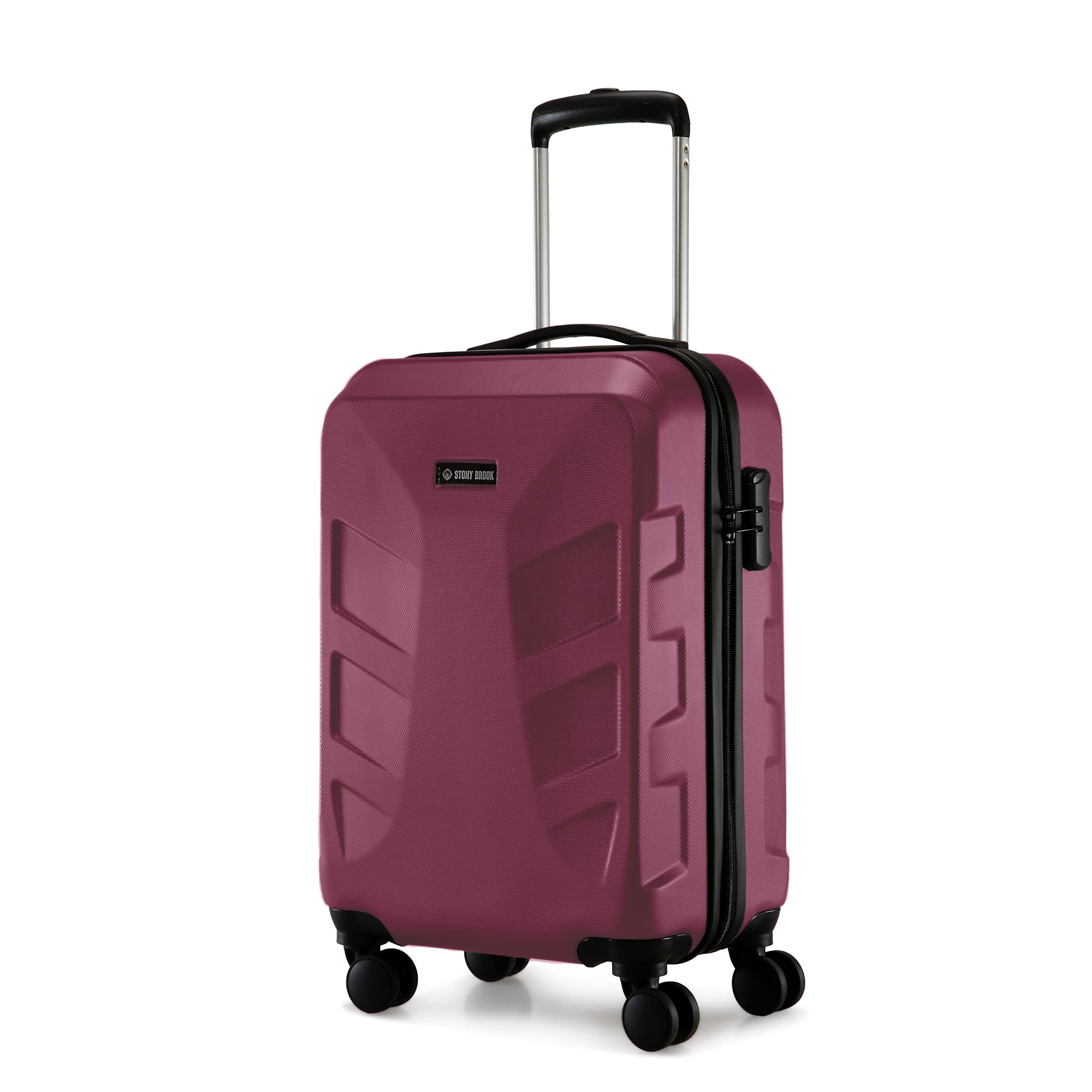 Nasher Miles Shield 55 Cm 20 Inch Polycarbonate Hard-Sided 4 Wheels Spinner Cabin Trolley Bag (Red)-image-12